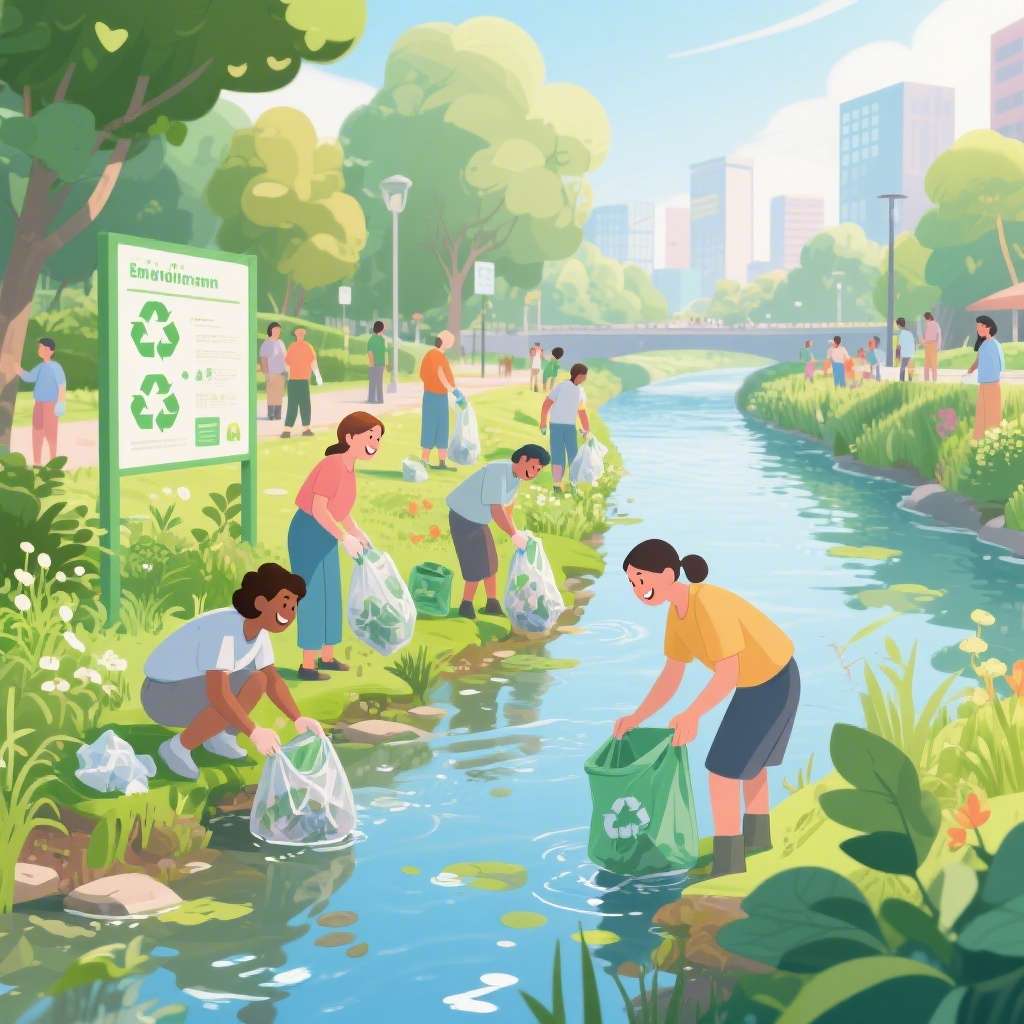 济宁市任城区越河街道古路沟社区开展“巡河护水守清流，共治共享美家园”活动